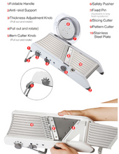 Load image into Gallery viewer, Multi-Function Vegetable &amp; Fruit Mandoline Slicer