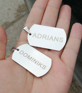 To My Son, Custom Engraved Pendant Necklace