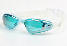 Load image into Gallery viewer, Pro Adjustable HD Anti-Fog Swim Goggles with Attached Earplugs