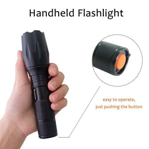 Tactical 5 Modes Zoomable LED Flashlight