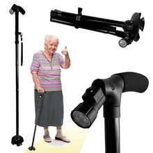 Load image into Gallery viewer, Foldable Slip Resistant LED Walking Cane