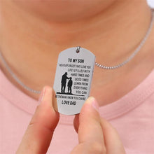 Load image into Gallery viewer, To My Son, Custom Engraved Pendant Necklace