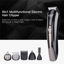 Load image into Gallery viewer, 6 In 1 Rechargeable Hair And Beard Titanium Trimmer