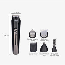 Load image into Gallery viewer, 6 In 1 Rechargeable Hair And Beard Titanium Trimmer