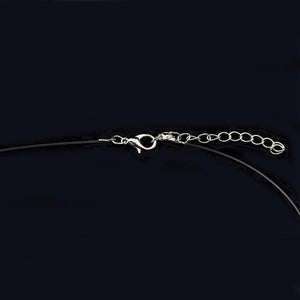 Elegance® Silver Invisible Chain Rhinestone Choker