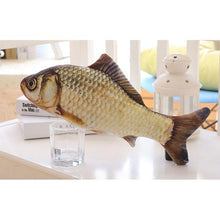 Load image into Gallery viewer, Plush 3D Carp Fish Shape Cat Toys