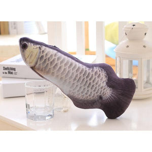 Plush 3D Carp Fish Shape Cat Toys