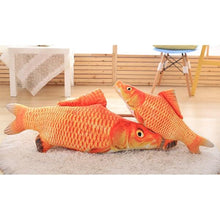 Load image into Gallery viewer, Plush 3D Carp Fish Shape Cat Toys