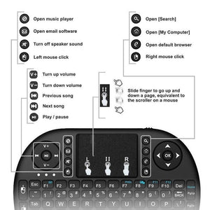 2.4 GHz Mini Wireless Keyboard With Touchpad