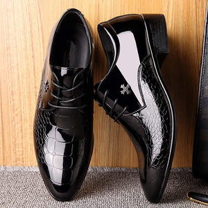 True Leather Oxford Office Shoes For Men