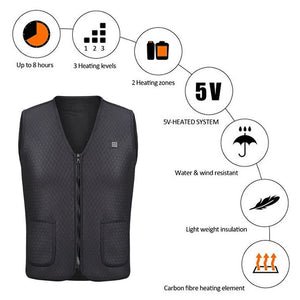 Water & Wind Resistant Heat Control Thermal Vest