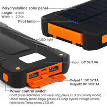 Load image into Gallery viewer, 30000mAh Portable Solar External Battery Charger