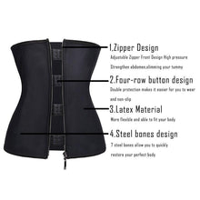 Load image into Gallery viewer, Extreme Waist Trainer 3 Hook Black