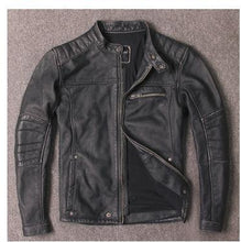 Load image into Gallery viewer, Suede Leather Jacket For Men