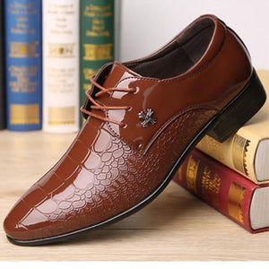 True Leather Oxford Office Shoes For Men