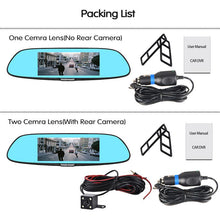 Load image into Gallery viewer, HD Dash Cam Rear View Mirror 1080p Display