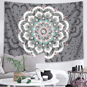 Indian Mandala Print Wall Tapestry