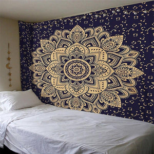 Indian Mandala Print Wall Tapestry