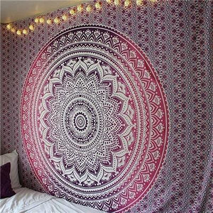 Indian Mandala Print Wall Tapestry