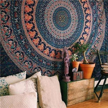 Load image into Gallery viewer, Indian Mandala Print Wall Tapestry