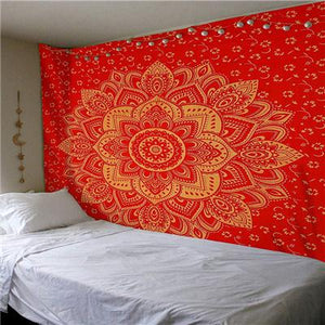 Indian Mandala Print Wall Tapestry