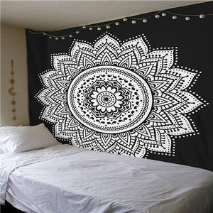 Indian Mandala Print Wall Tapestry