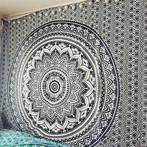 Indian Mandala Print Wall Tapestry