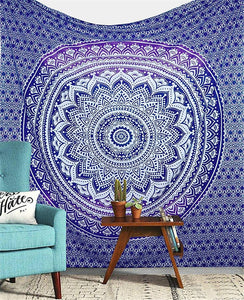 Indian Mandala Print Wall Tapestry