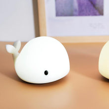 Load image into Gallery viewer, Cute Dolphin whale Silicone Colorful Night Light