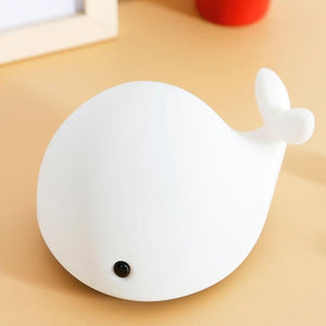 Cute Dolphin whale Silicone Colorful Night Light