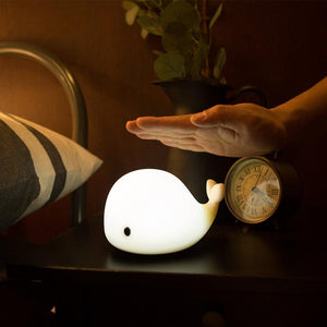 Cute Dolphin whale Silicone Colorful Night Light