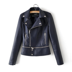 Luxury Faux Leather Jacket For Women