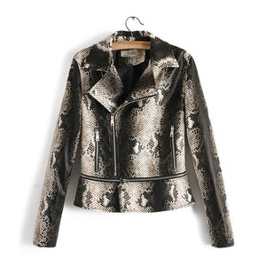 Luxury Faux Leather Jacket For Women