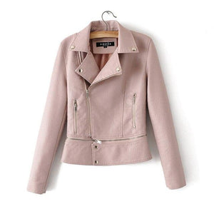 Luxury Faux Leather Jacket For Women